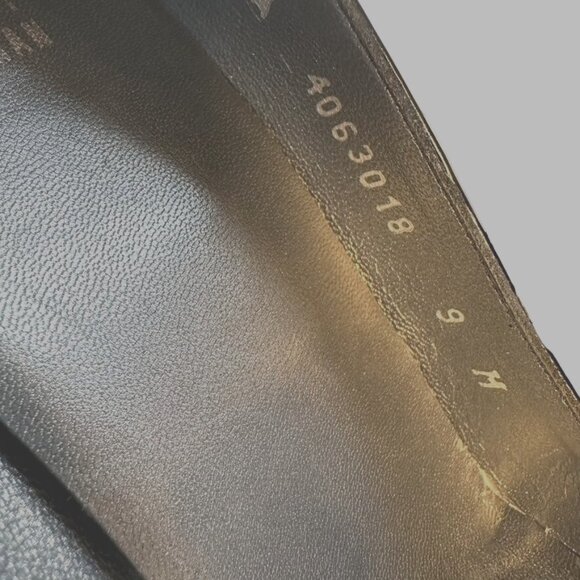 STUART WEITZMAN Black Patent Leather Peep Toe Heels 9M Classic Dress Pumps Luxe - Picture 8 of 9